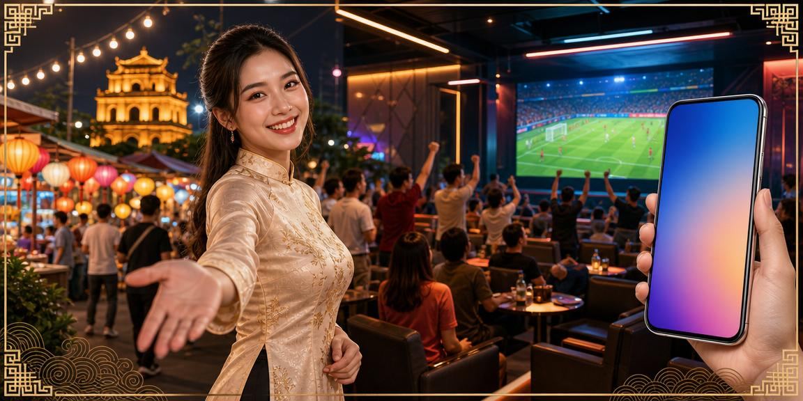 Người chơi sử dụng ứng dụng 13r tại khu phố đêm Hà Nội